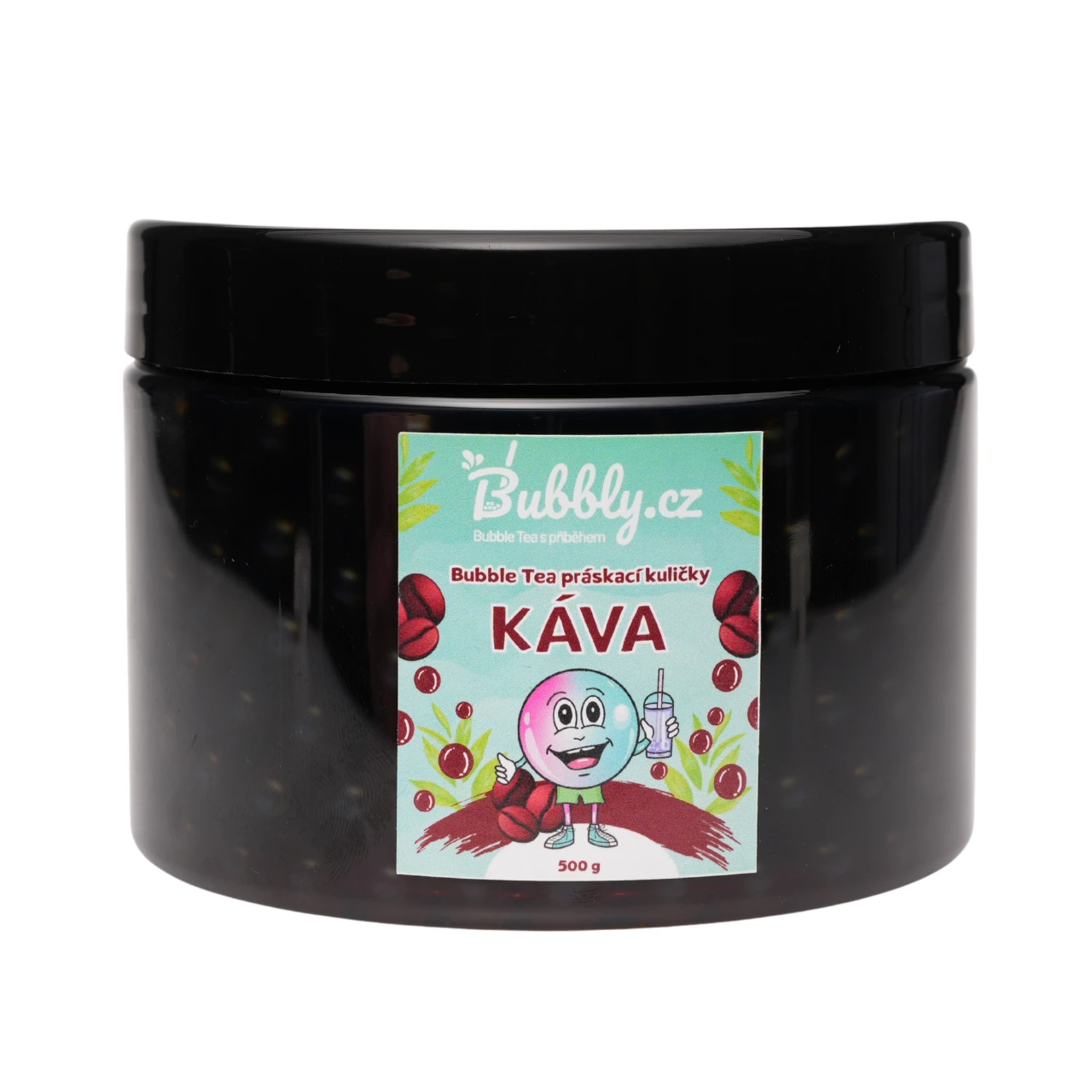 Bubble Tea práskací kuličky – káva (bez kofeinu), 500g