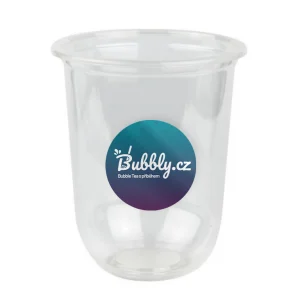Bubble Tea plastový kelímek s logem 500ml - 9,5cm, 1ks