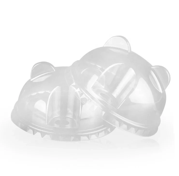 Bubble Tea plastové víčko panda - 9,5cm, 1ks