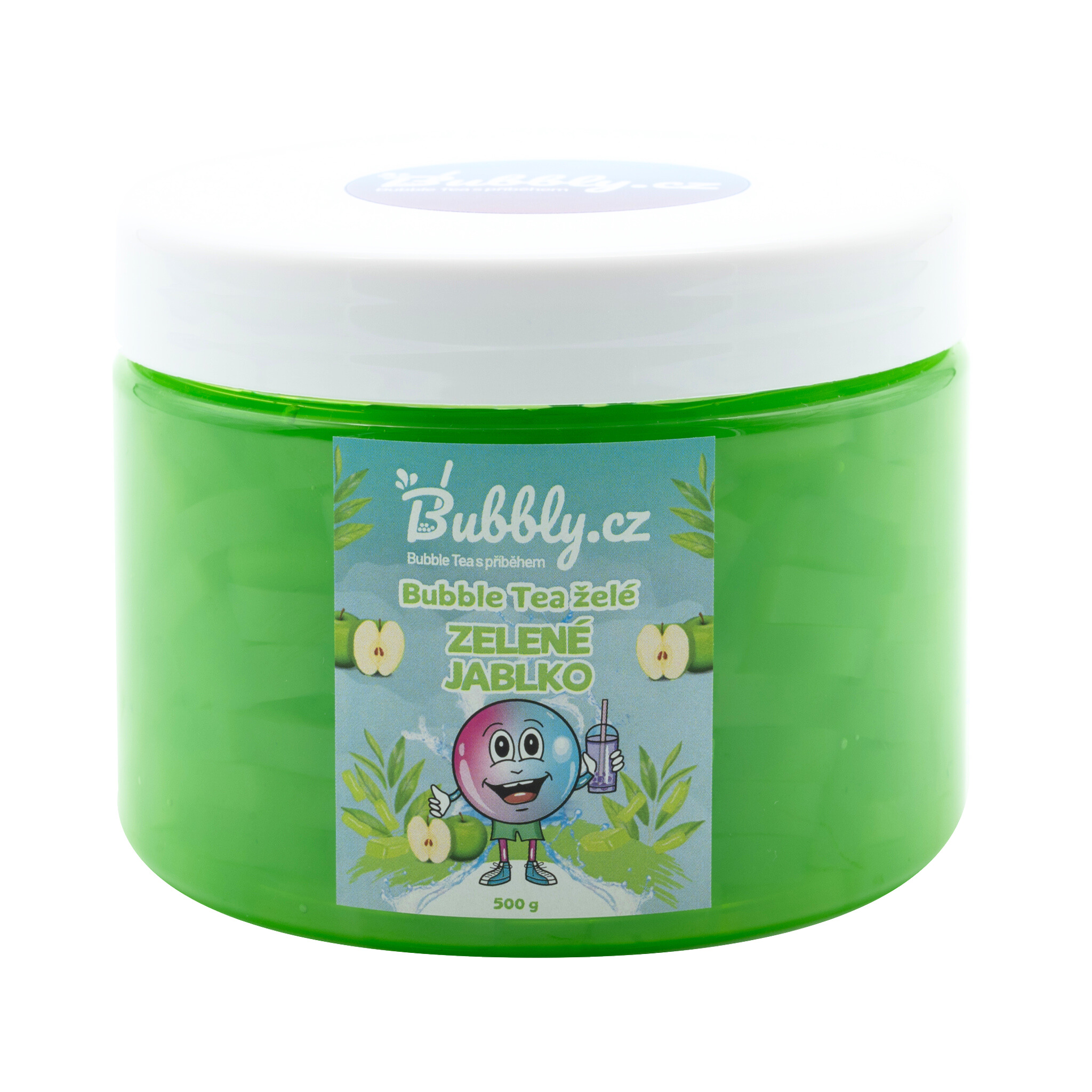Bubble Tea želé – zelené jablko, 500g