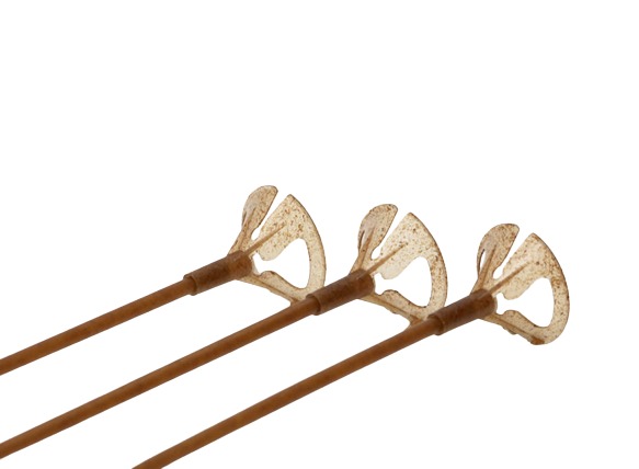 Tyčka BIO na balónky z agáve s kloboučkem - 30cm, 1ks